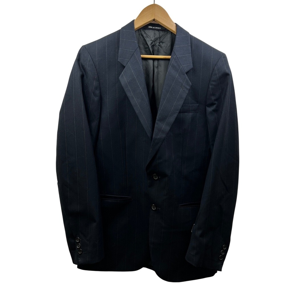 Guy Laroche‎ Couture Blazer Men 38R Pinstripe Made in France Repair Project
